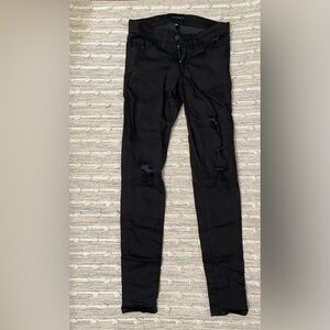 Flying monkey black distressed jeans size 25